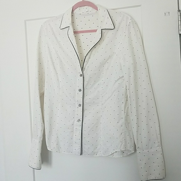 Escada polka dot button down - Picture 1 of 4
